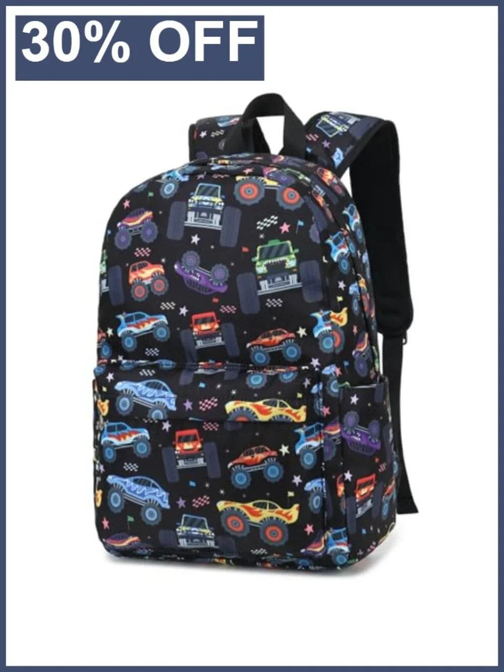 Kids Backpack Boys Preschool Toddler Kindergarten School Bookbag Monster Truck